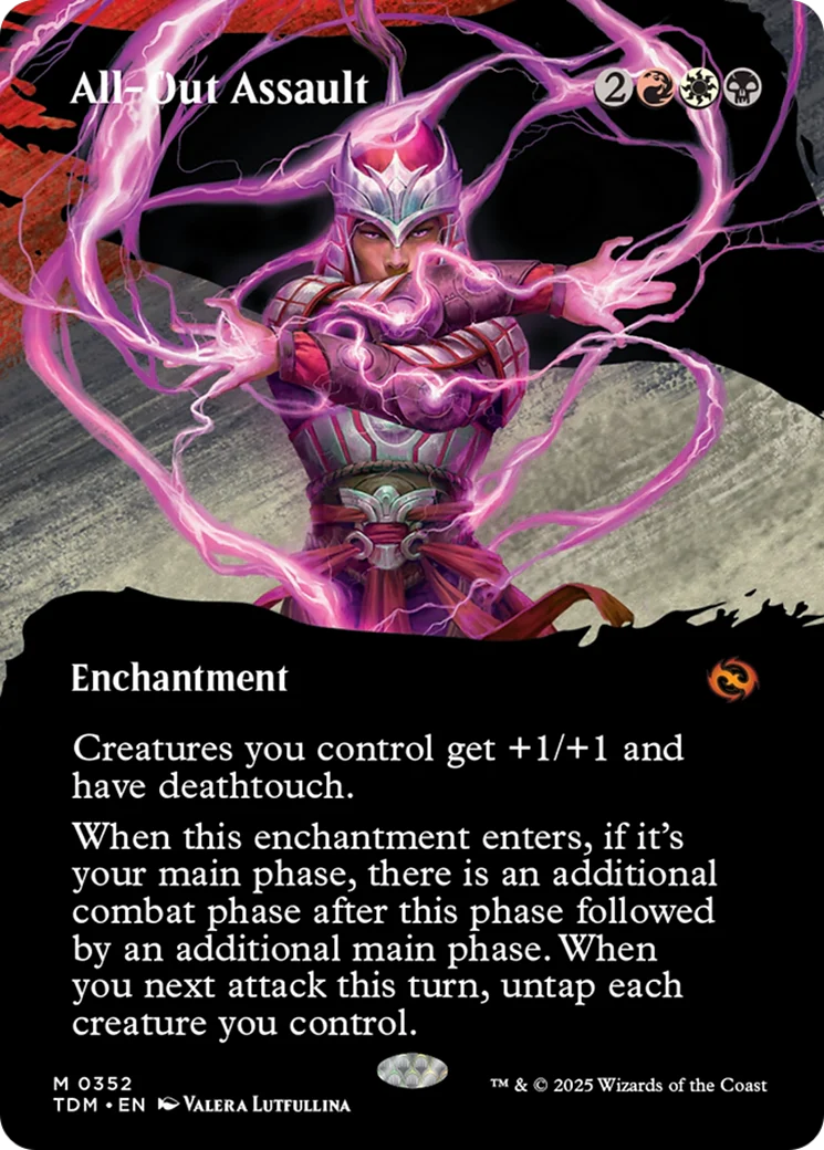 All-Out Assault (Borderless) (TDM-352) - Tarkir: Dragonstorm Foil