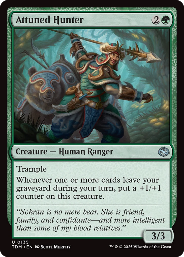 Attuned Hunter (TDM-135) - Tarkir: Dragonstorm Foil