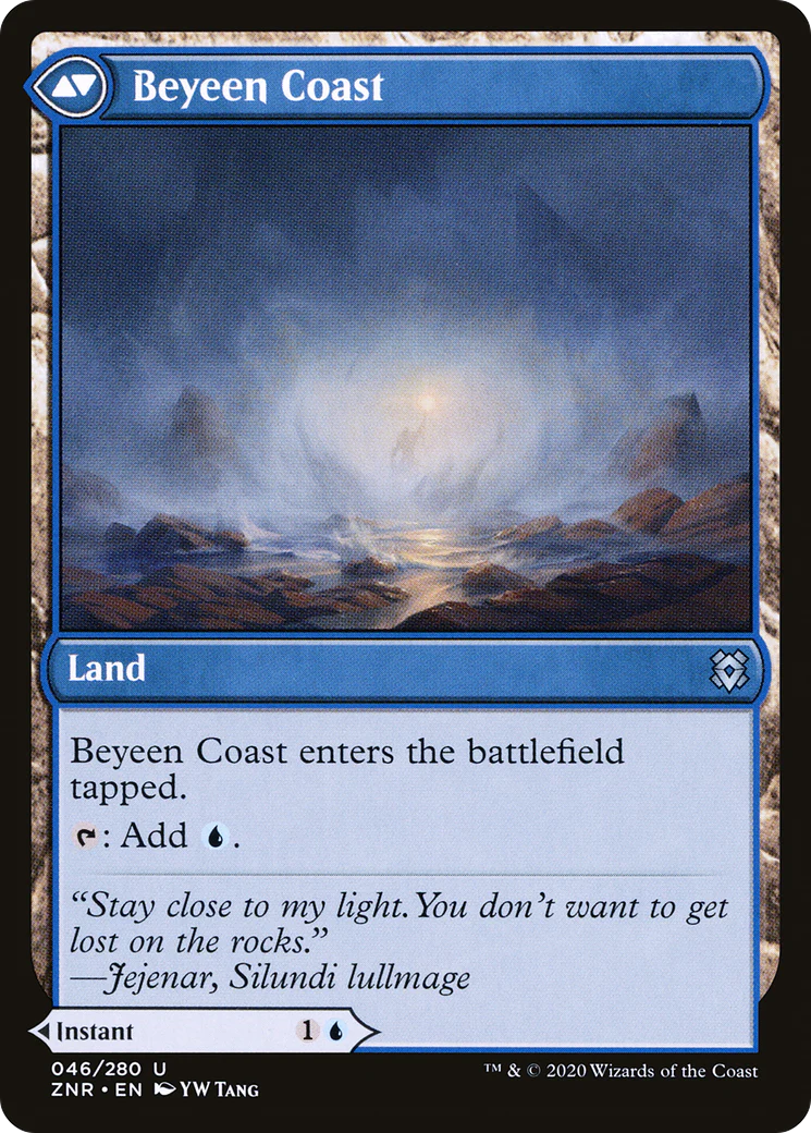 Beyeen Veil // Beyeen Coast (ZNR-046) - Zendikar Rising Foil - Image 2
