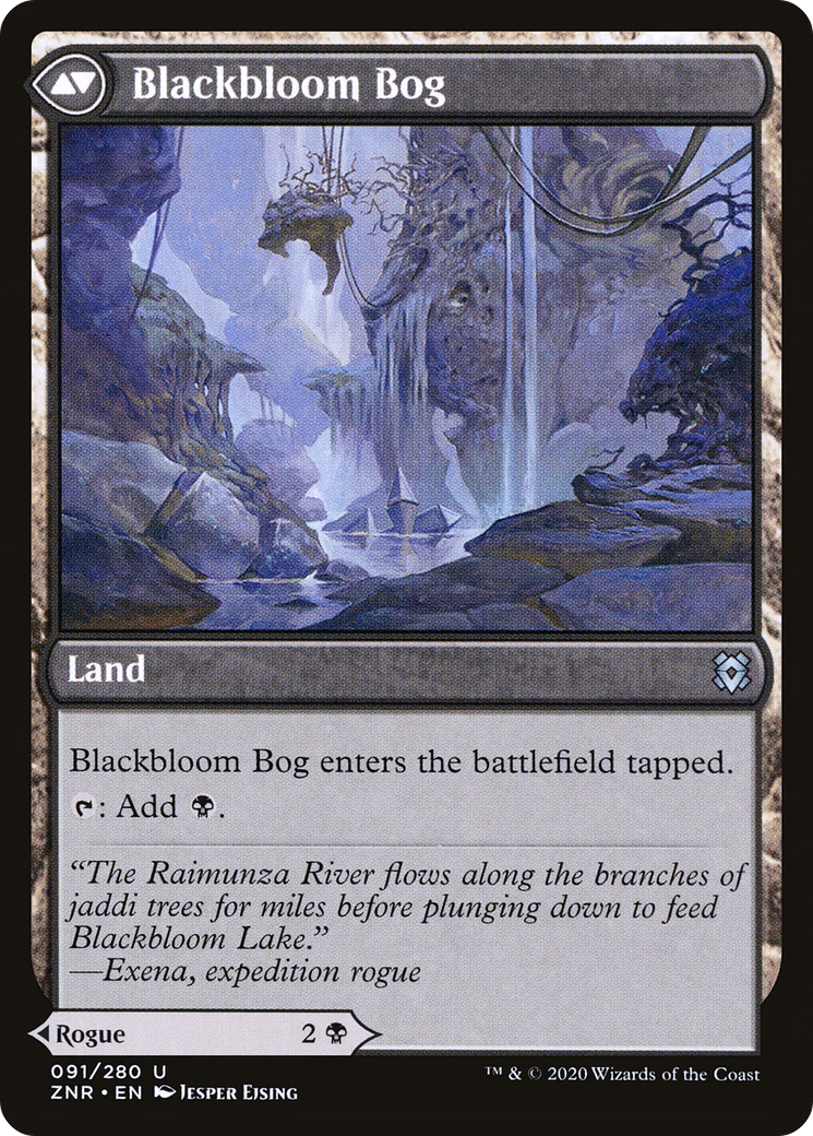 Blackbloom Rogue // Blackbloom Bog (ZNR-091) - Zendikar Rising - Image 2