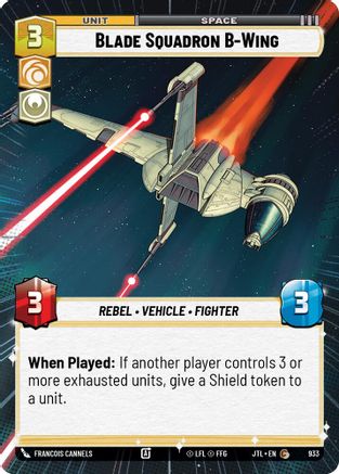 Blade Squadron B-Wing (Hyperspace Foil) (933) - Jump to Lightspeed Foil