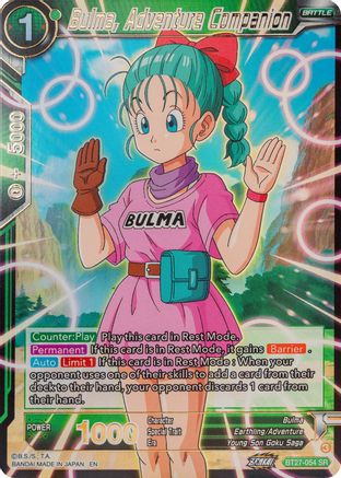 Bulma, Adventure Companion (BT27-054) - History of Z Foil