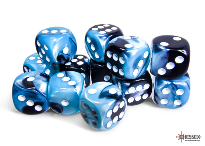 Chessex - 16mm d6 Dice Block (12 dice) - Various Colours - Image 14