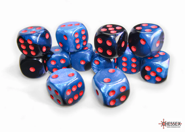 Chessex - 16mm d6 Dice Block (12 dice) - Various Colours - Image 18