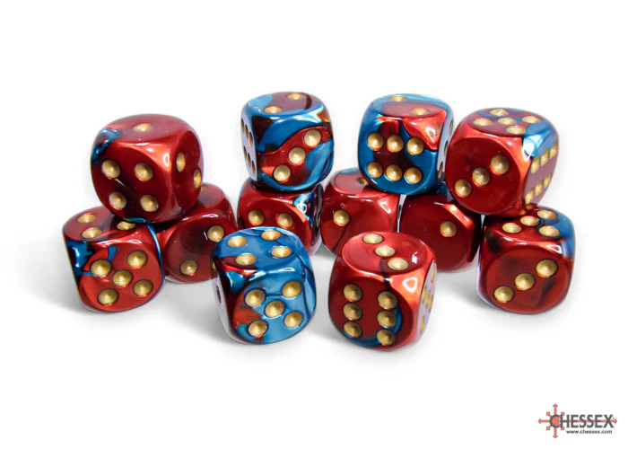 Chessex - 16mm d6 Dice Block (12 dice) - Various Colours - Image 19
