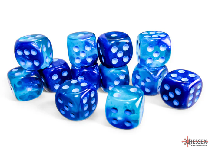 Chessex - 16mm d6 Dice Block (12 dice) - Various Colours - Image 20