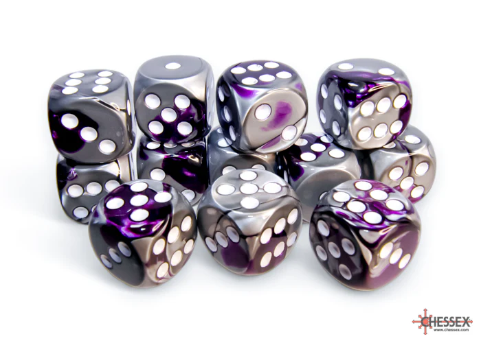 Chessex - 16mm d6 Dice Block (12 dice) - Various Colours - Image 7