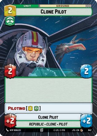 Clone Pilot (Hyperspace Foil) (842) - Jump to Lightspeed Foil
