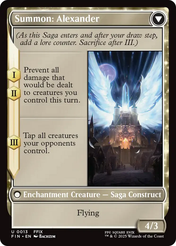 Crystal Fragments // Summon: Alexander (FIN-013) - FINAL FANTASY: (enchantment) - Image 3