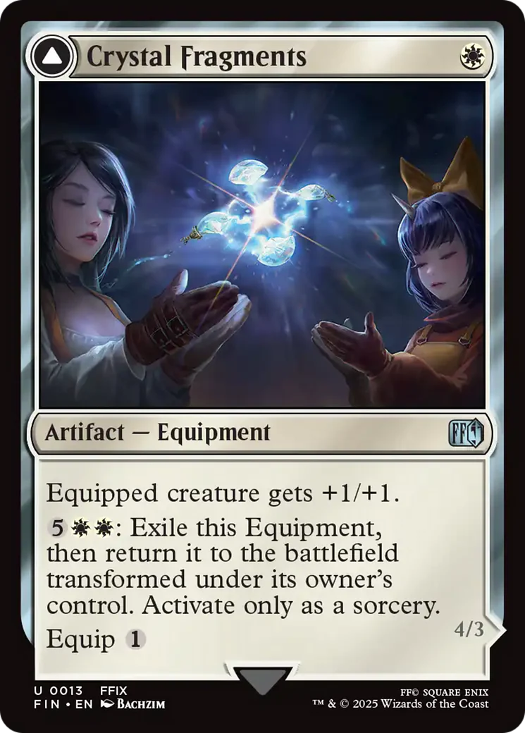 Crystal Fragments // Summon: Alexander (FIN-013) - FINAL FANTASY: (enchantment) Foil - Image 2