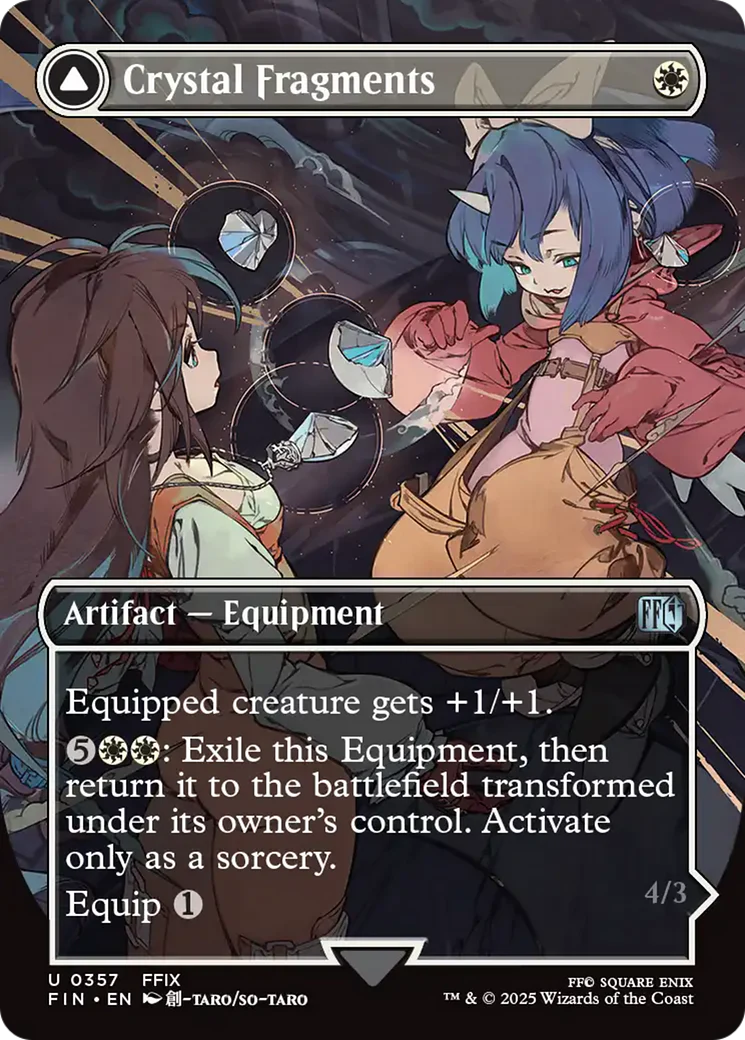 Crystal Fragments // Summon: Alexander (FIN-357) - FINAL FANTASY: (enchantment) (Borderless) Foil - Image 2