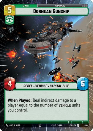 Dornean Gunship (Hyperspace Foil) (850) - Jump to Lightspeed Foil
