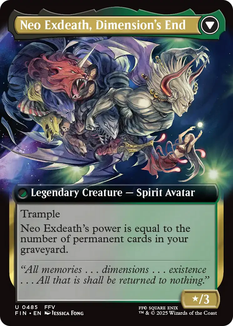 Exdeath, Void Warlock // Neo Exdeath, Dimension's End (FIN-485) - FINAL FANTASY: (Extended Art) - Image 3