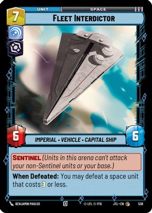 Fleet Interdictor (Foil) (538) - Jump to Lightspeed Foil