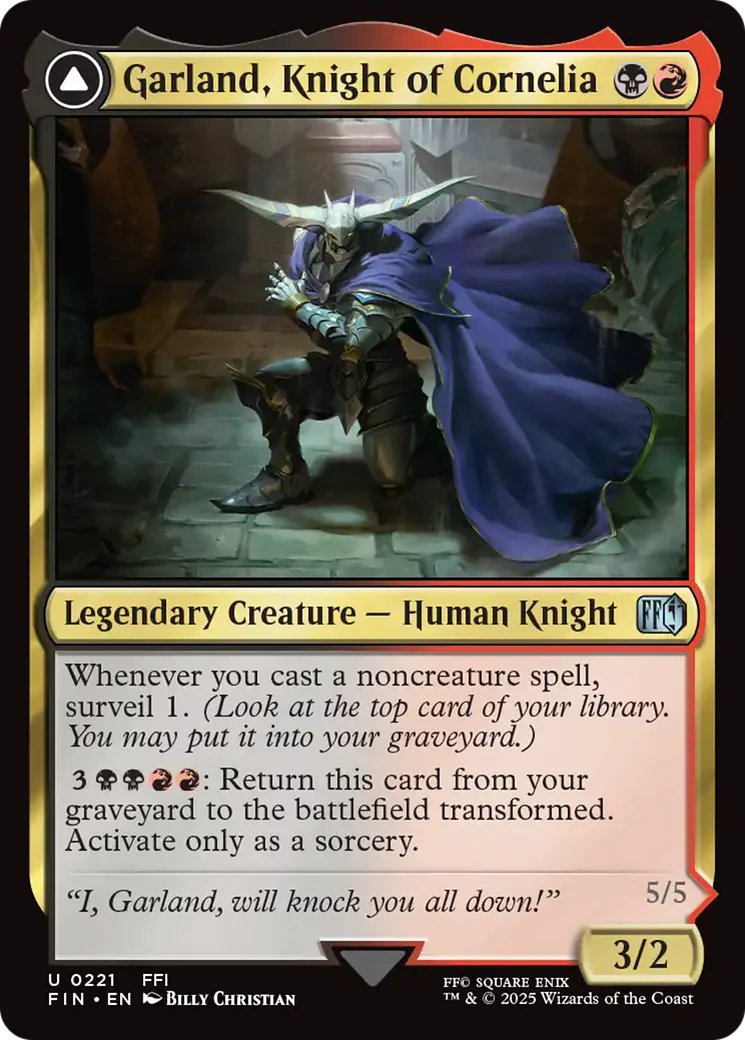 Garland, Knight of Cornelia // Chaos, the Endless (FIN-221) - FINAL FANTASY Foil - Image 4