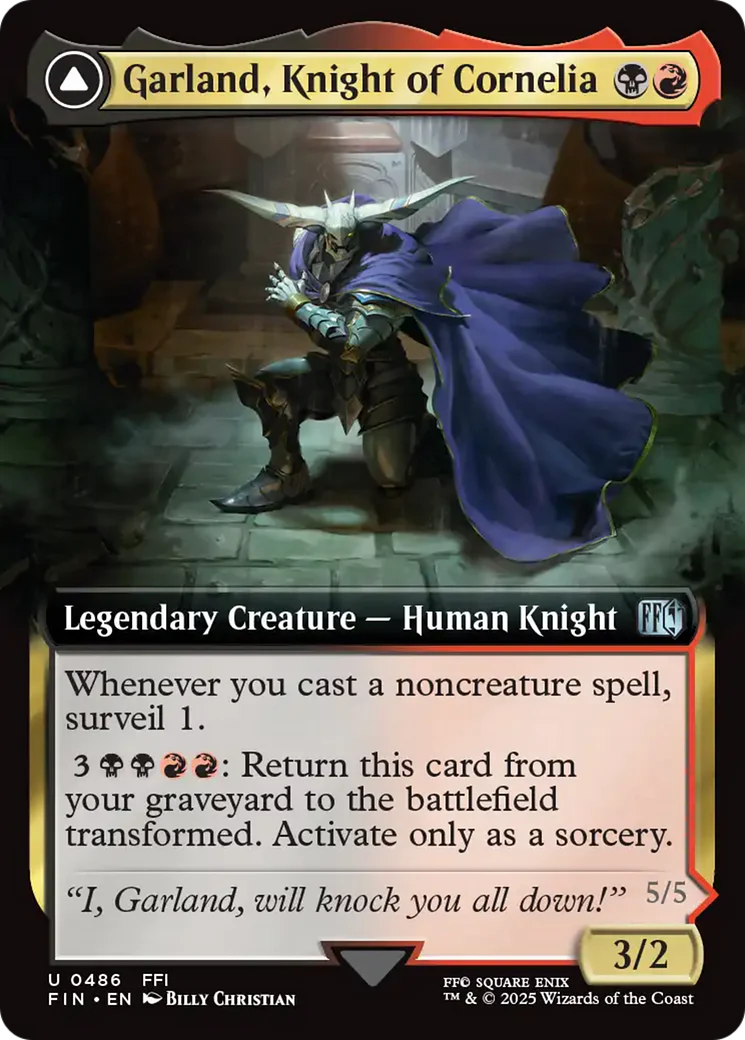 Garland, Knight of Cornelia // Chaos, the Endless (FIN-486) - FINAL FANTASY: (Extended Art) Foil - Image 2
