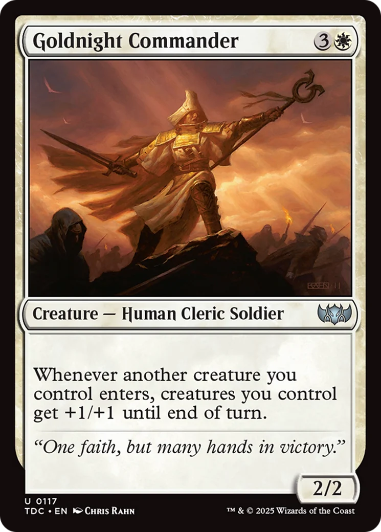 Goldnight Commander (TDC-117) - Commander: Tarkir: Dragonstorm