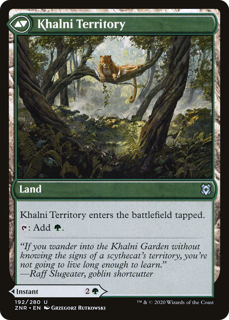 Khalni Ambush // Khalni Territory (ZNR-192) - Zendikar Rising Foil - Image 2