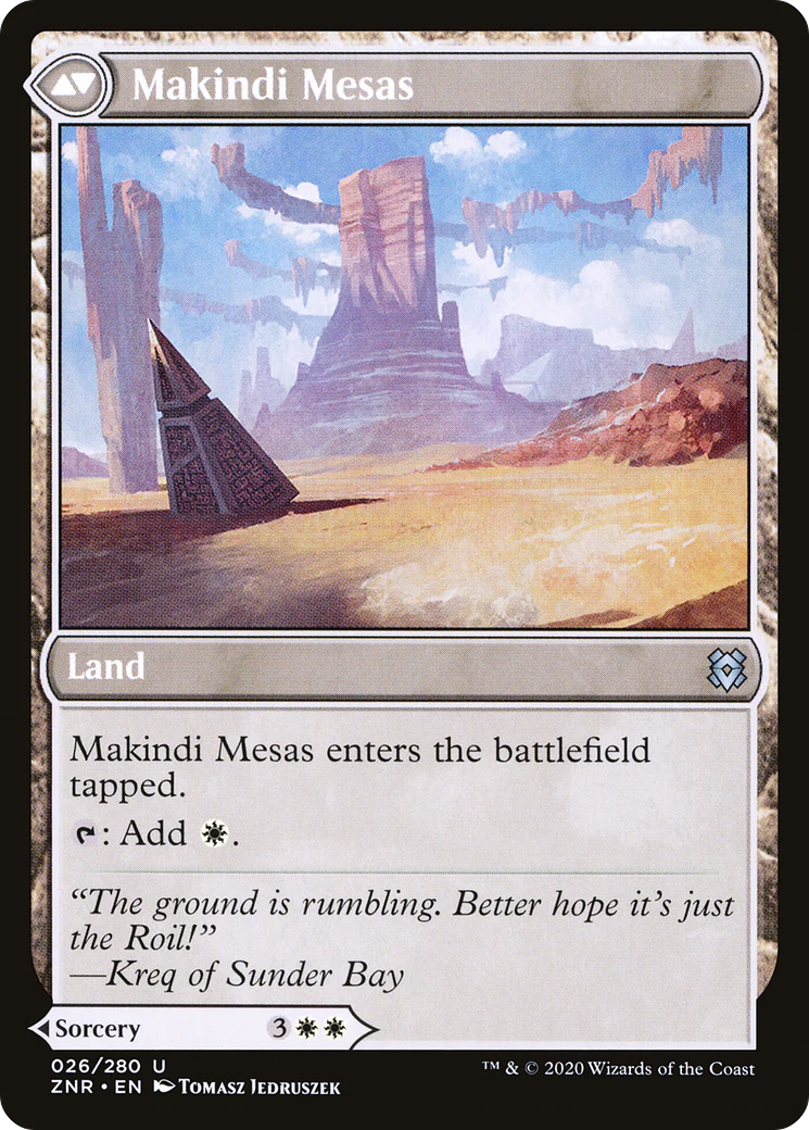 Makindi Stampede // Makindi Mesas (ZNR-026) - Zendikar Rising Foil - Image 2