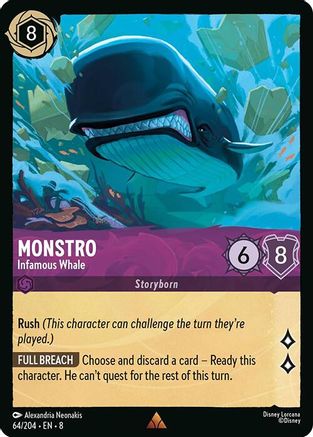 Monstro - Infamous Whale (64/204) - Reign of Jafar Cold Foil