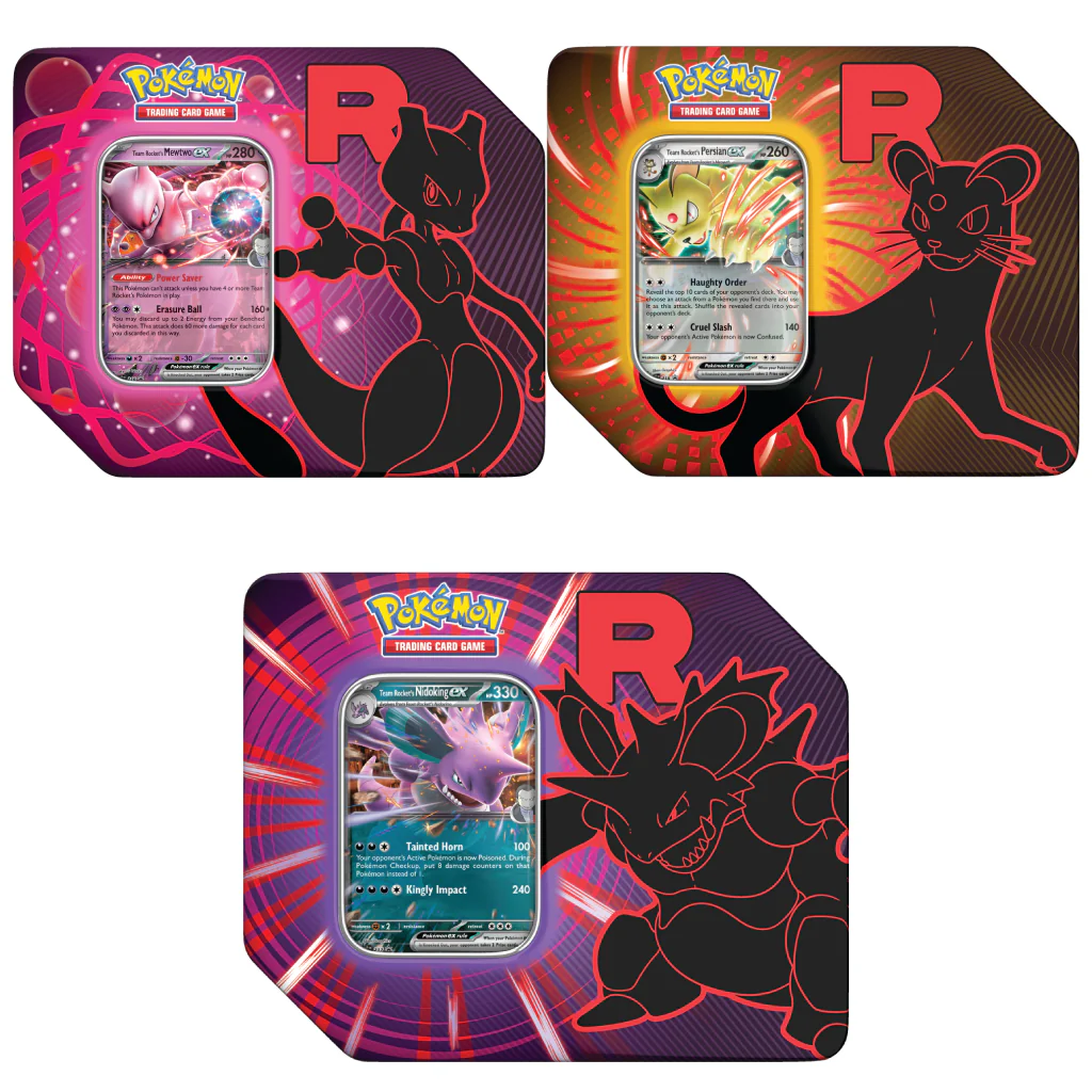 Pokemon - Team Rocket Tin - Various Styles - Image 4