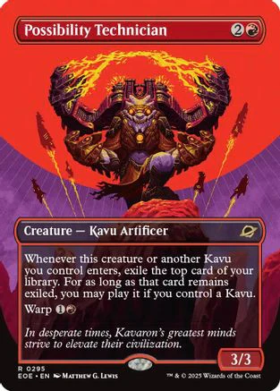 Possibility Technician (Borderless) (EOE-295) - Edge of Eternities Foil
