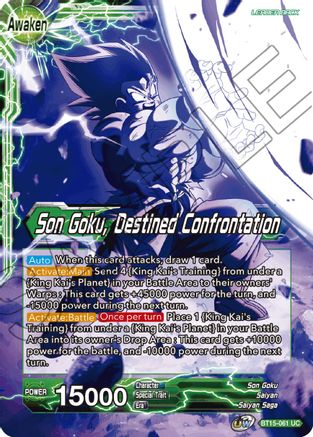 Son Goku // Son Goku, Destined Confrontation (BT15-061) [Saiyan Showdown] - Image 4