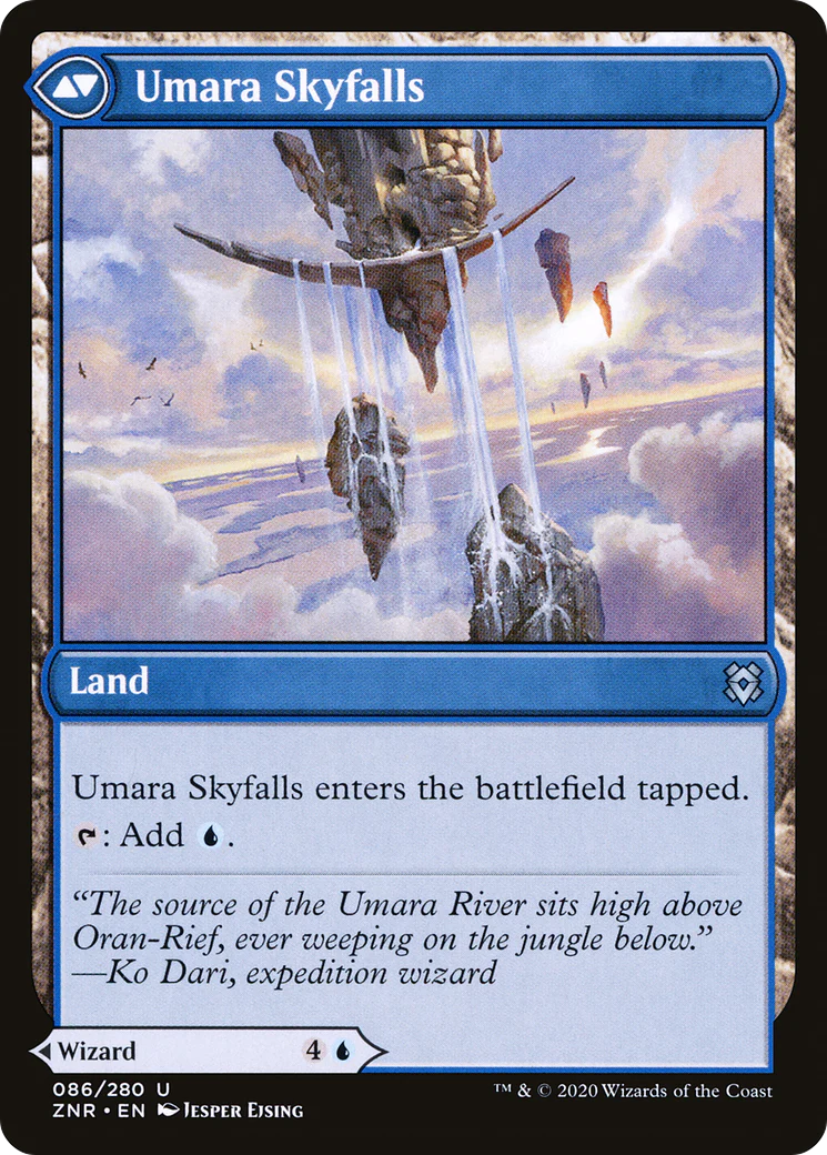 Umara Wizard // Umara Skyfalls (ZNR-086) - Zendikar Rising - Image 2