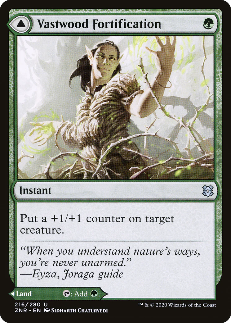 Vastwood Fortification // Vastwood Thicket (ZNR-216) - Zendikar Rising Foil - Image 5
