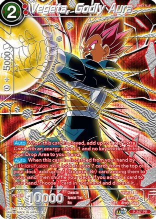 Vegeta, Godly Aura (P-247) - Collectors Selection Vol 3 Foil