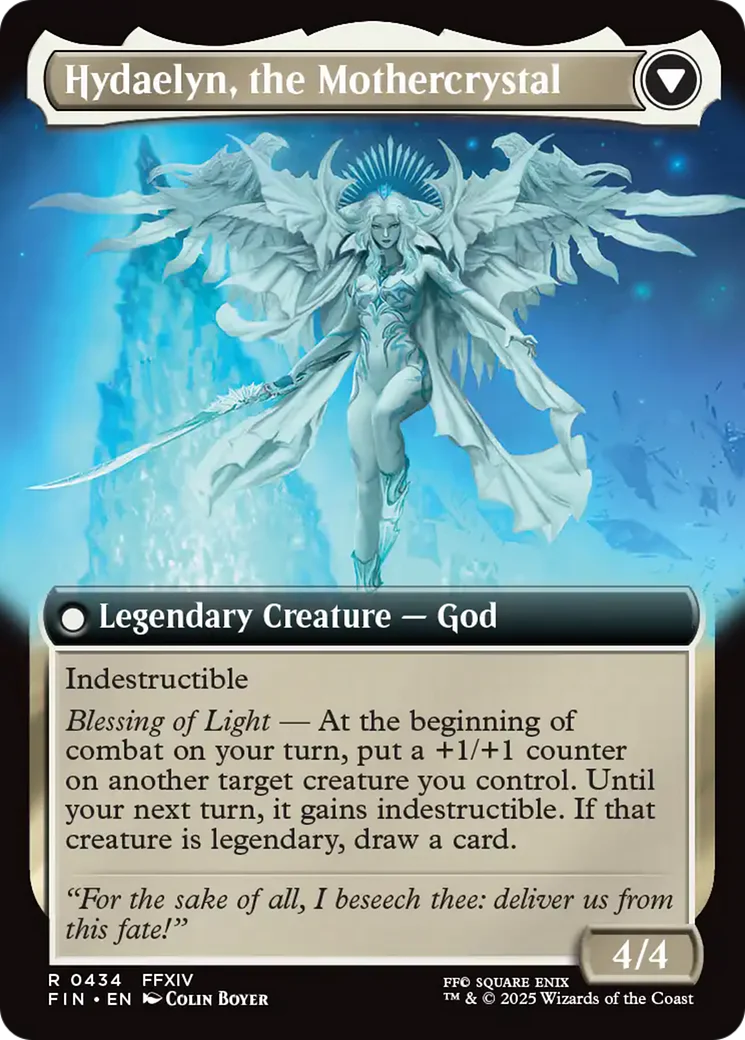 Venat, Heart of Hydaelyn // Hydaelyn, the Mothercrystal (FIN-434) - FINAL FANTASY: (Extended Art) Foil - Image 3