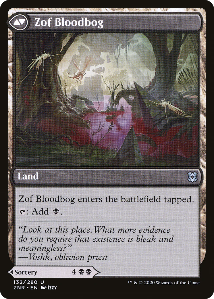Zof Consumption // Zof Bloodbog (ZNR-132) - Zendikar Rising Foil - Image 2